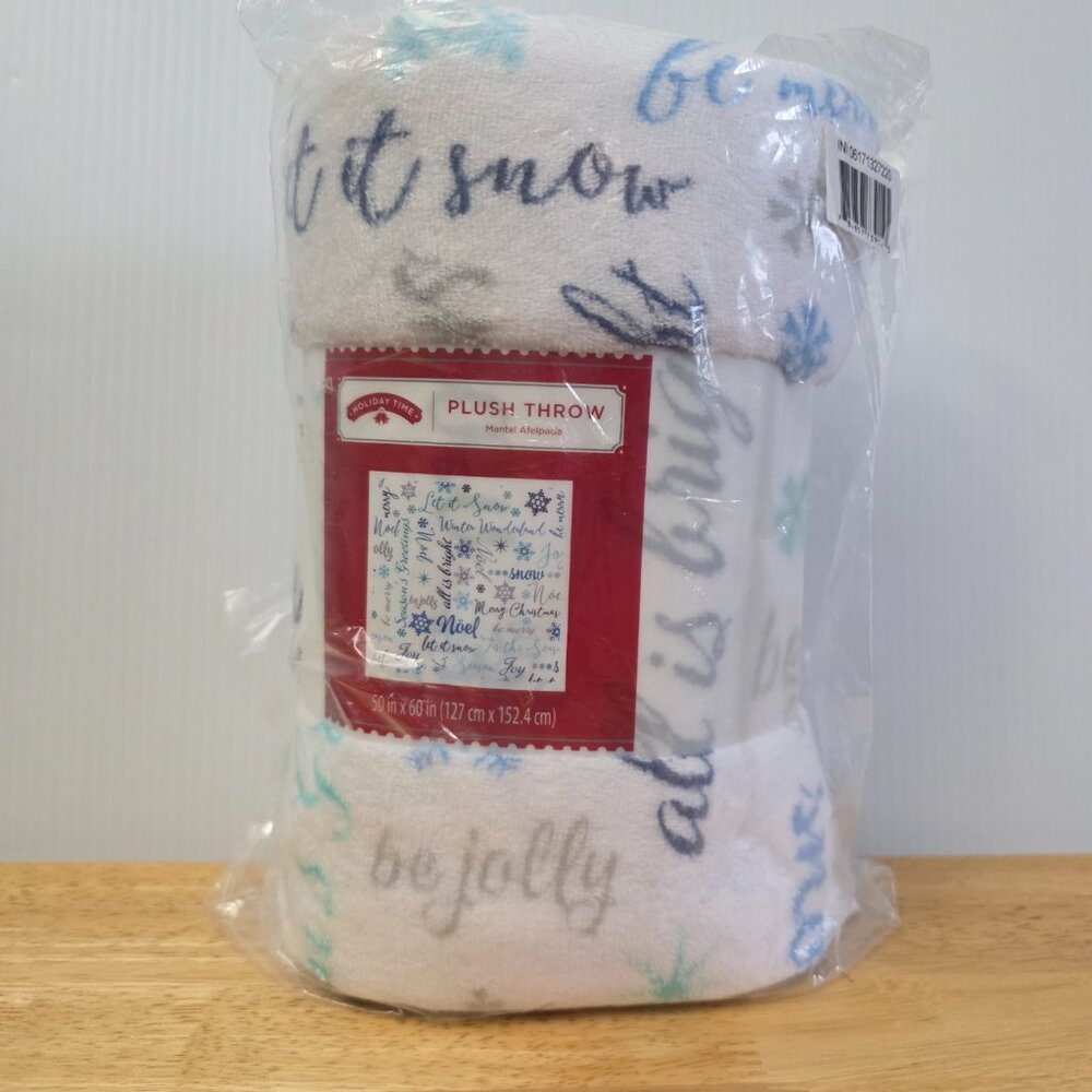 NWT, Holiday TIme, 50 x 60, Holiday Throw